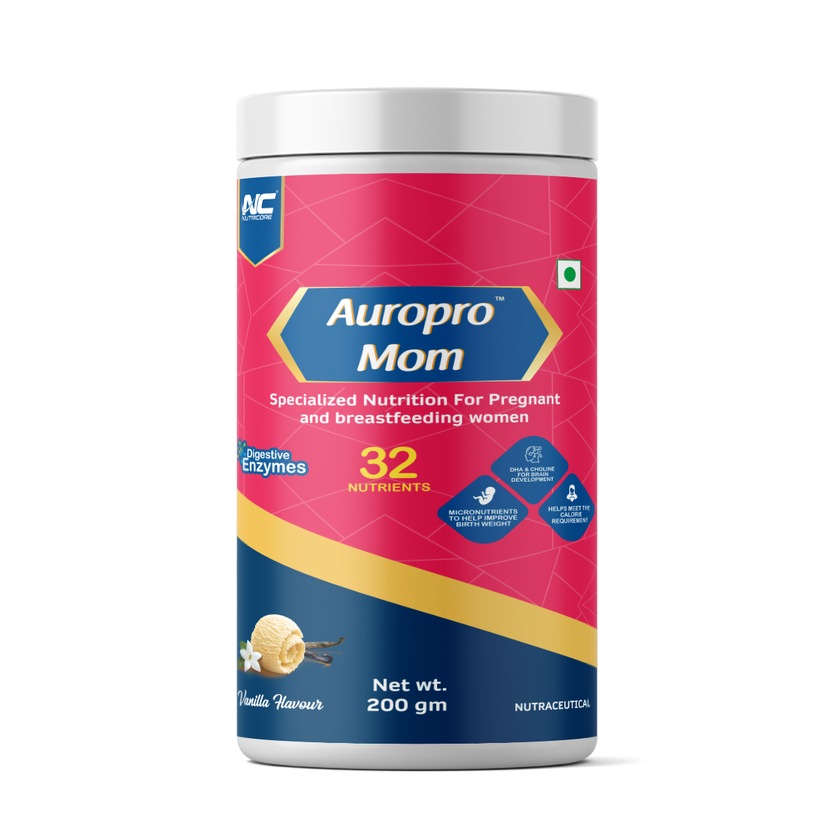 Aurapro Mom Powder Vanilla Flavour